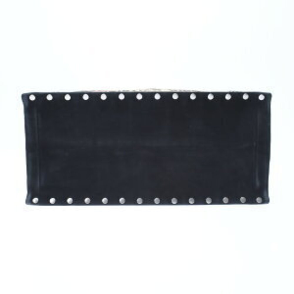 Christian Dior Book Tote Black Multicolor Suede Bag - Picture 8 of 9